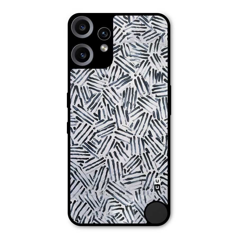 Black Tiny Uneven Metal Back Case for Nothing CMF Phone 2 Pro