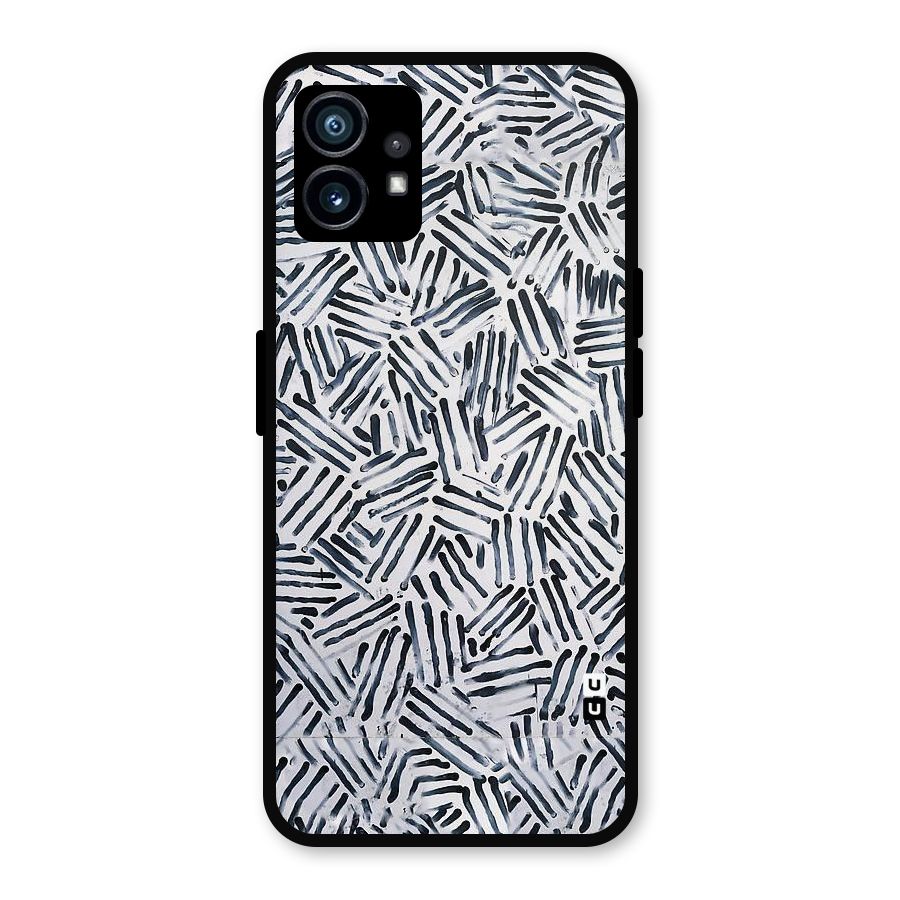 Black Tiny Uneven Metal Back Case for Nothing Phone 1