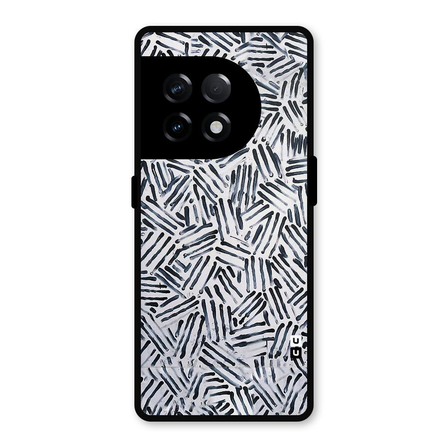 Black Tiny Uneven Metal Back Case for OnePlus 11R