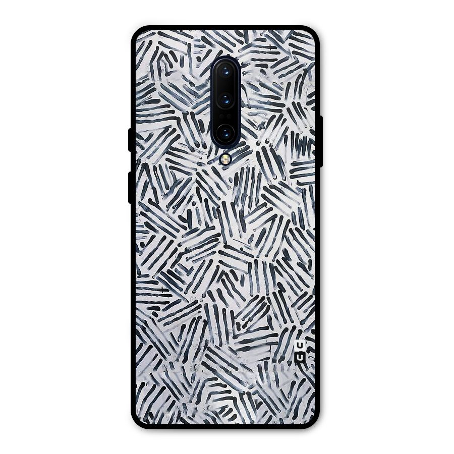 Black Tiny Uneven Metal Back Case for OnePlus 7 Pro