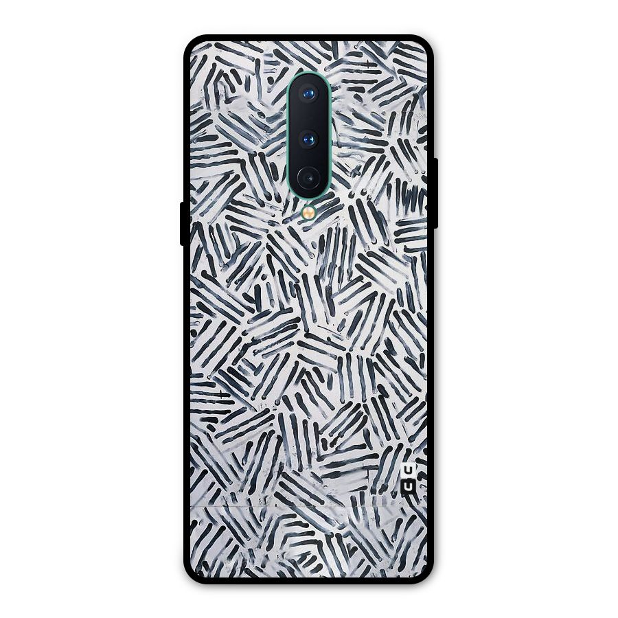 Black Tiny Uneven Metal Back Case for OnePlus 8