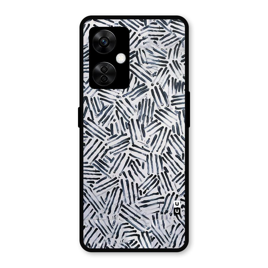 Black Tiny Uneven Metal Back Case for OnePlus Nord CE 3 Lite