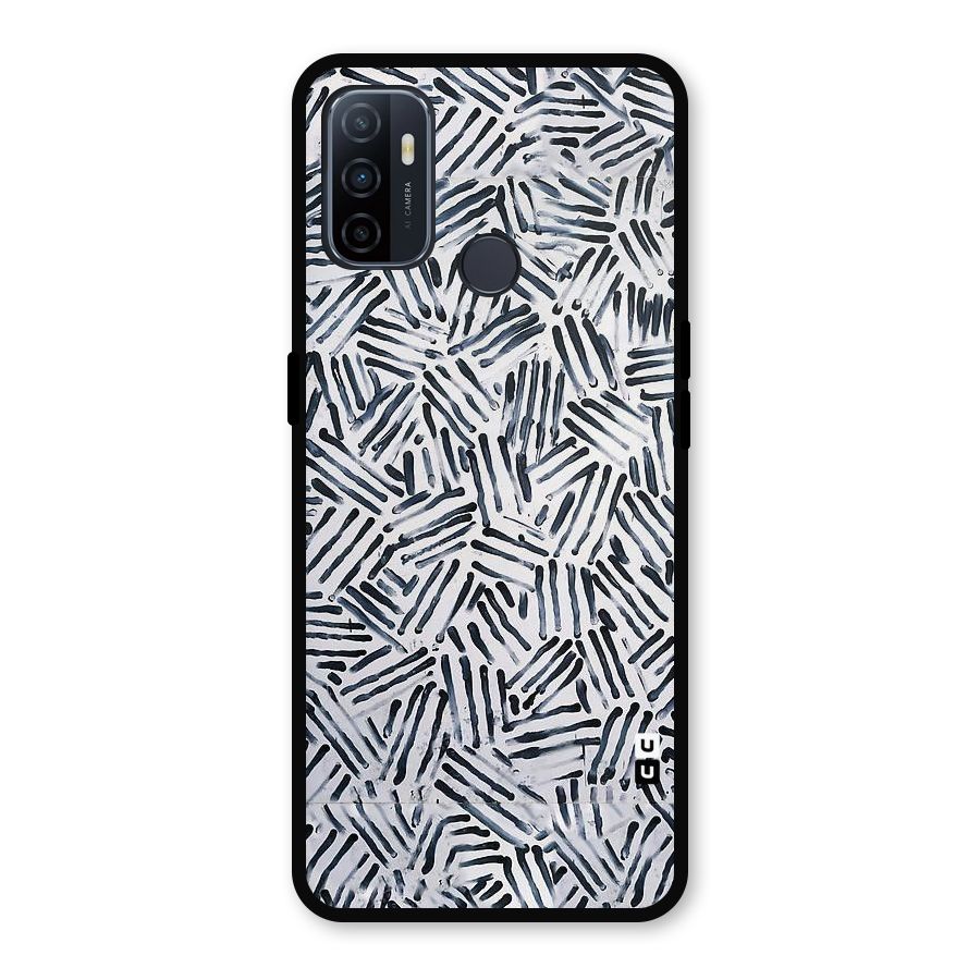 Black Tiny Uneven Metal Back Case for Oppo A53