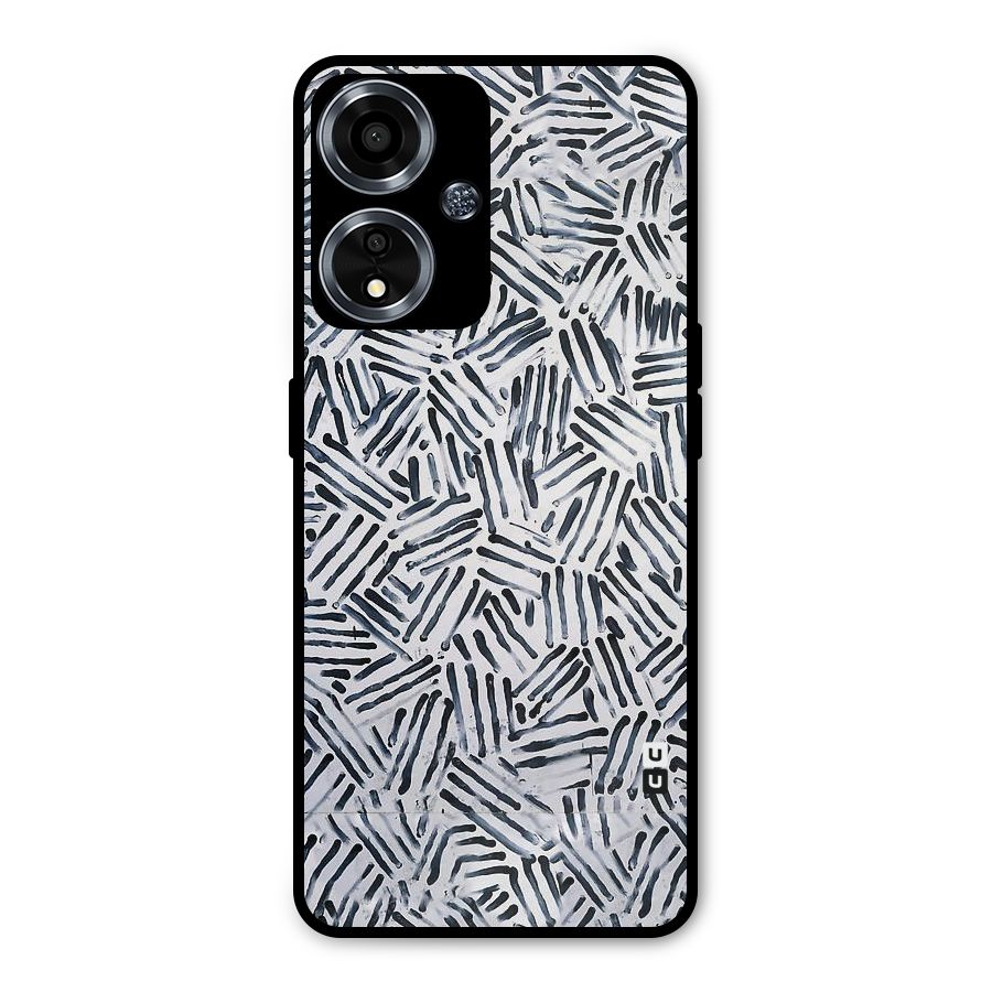 Black Tiny Uneven Metal Back Case for Oppo A59