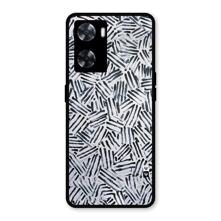 Black Tiny Uneven Metal Back Case for Oppo A77s