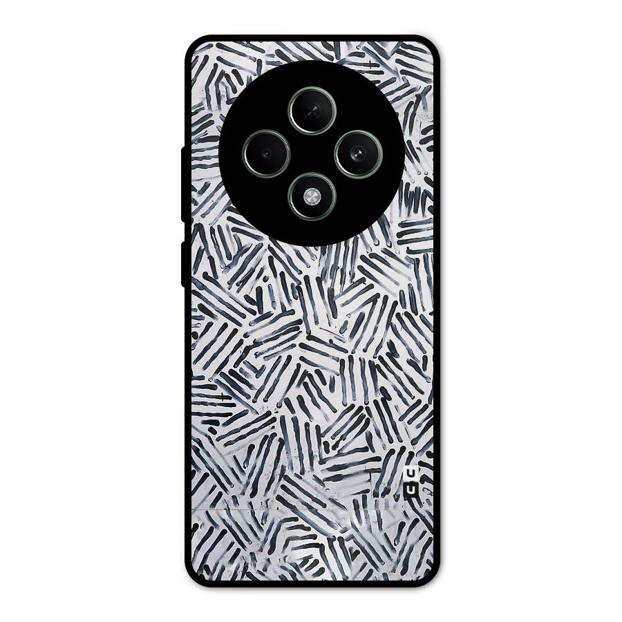 Black Tiny Uneven Metal Back Case for Oppo F27