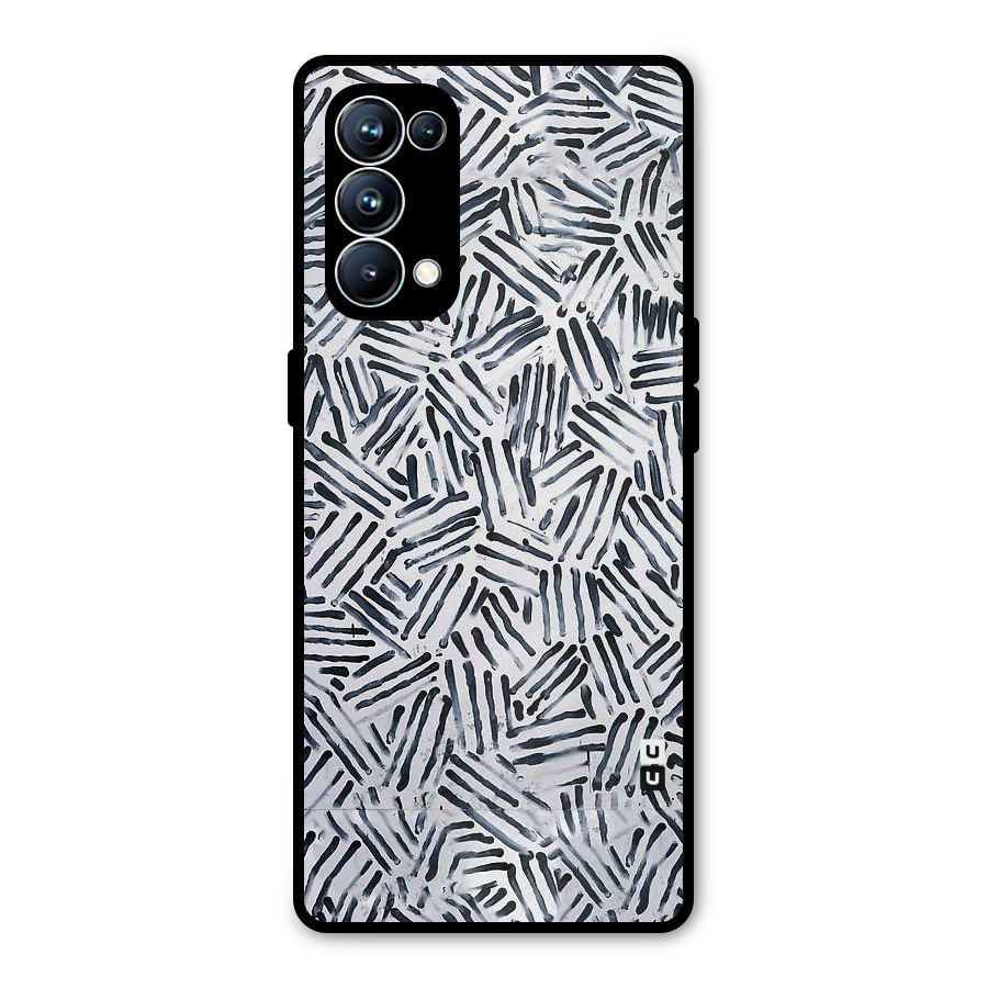 Black Tiny Uneven Metal Back Case for Oppo Reno5 Pro 5G