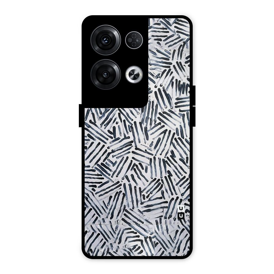 Black Tiny Uneven Metal Back Case for Oppo Reno8 Pro 5G