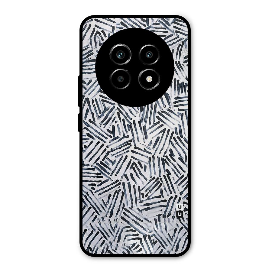 Black Tiny Uneven Metal Back Case for Realme 13 Pro