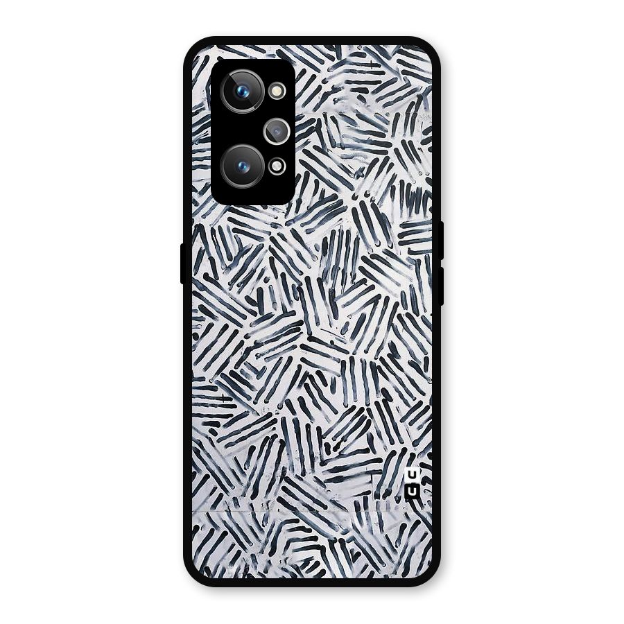 Black Tiny Uneven Metal Back Case for Realme GT 2