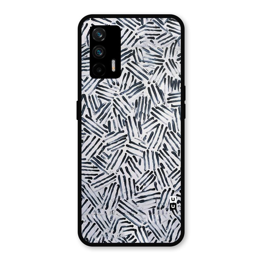 Black Tiny Uneven Metal Back Case for Realme GT 5G