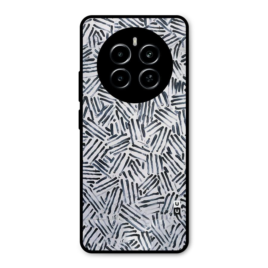 Black Tiny Uneven Metal Back Case for Realme P1
