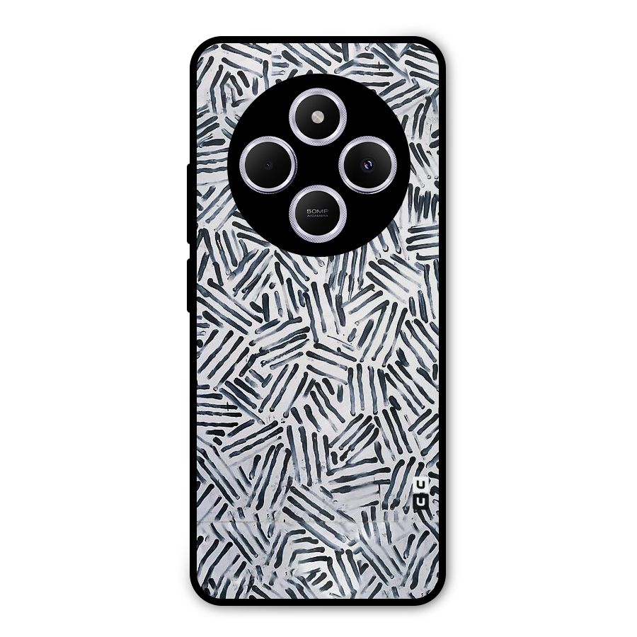 Black Tiny Uneven Metal Back Case for Redmi 14C