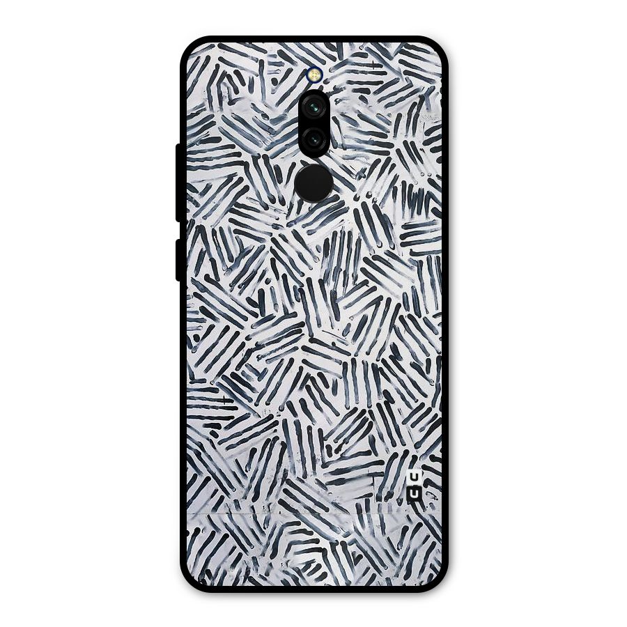 Black Tiny Uneven Metal Back Case for Redmi 8