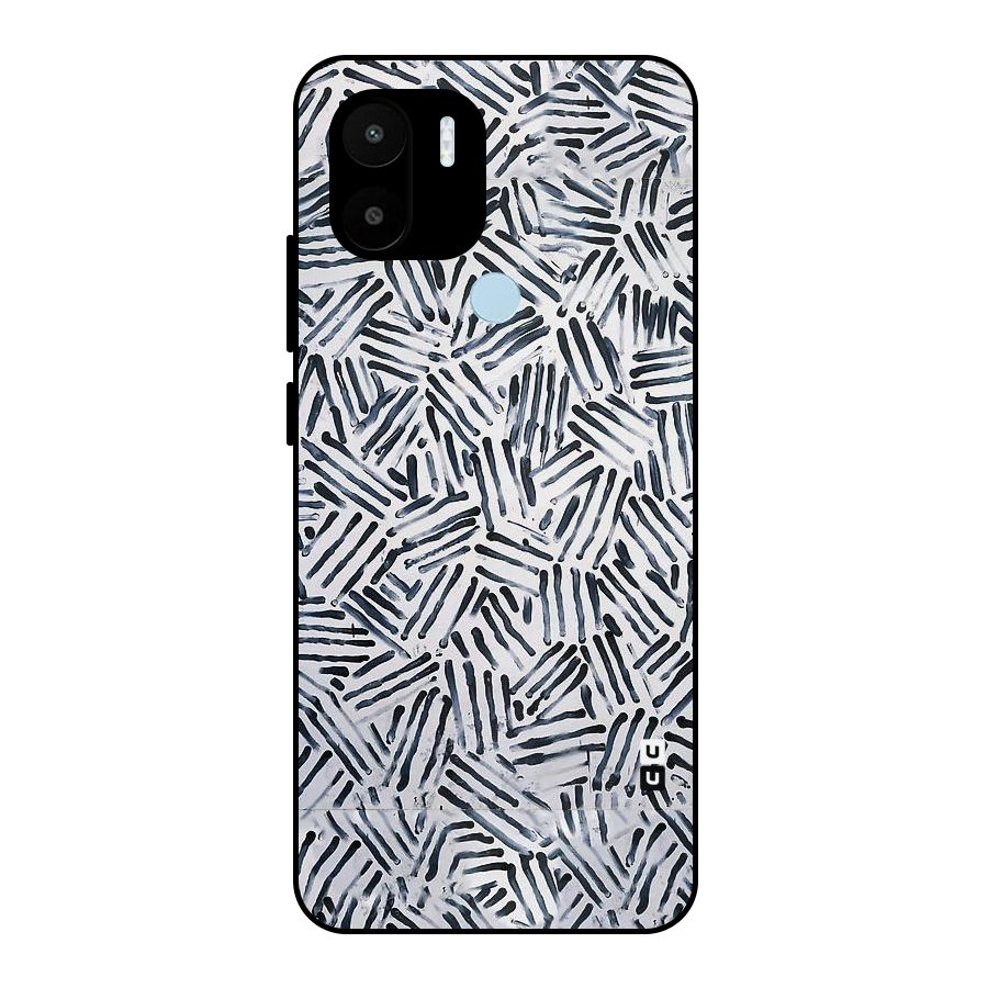 Black Tiny Uneven Metal Back Case for Redmi A2+