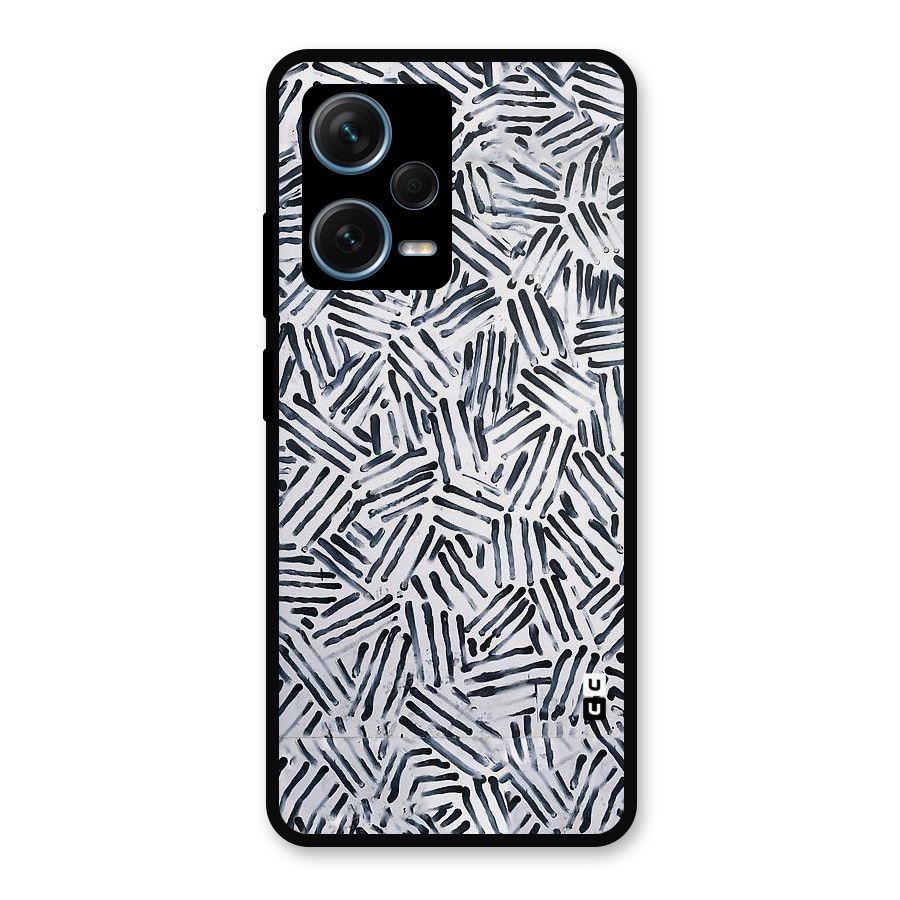 Black Tiny Uneven Metal Back Case for Redmi Note 12 Pro Plus 5G