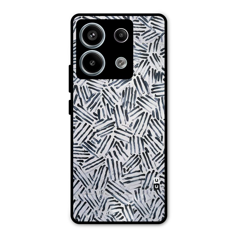 Black Tiny Uneven Metal Back Case for Redmi Note 13 Pro 5G