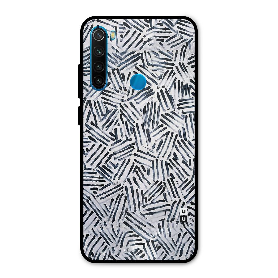 Black Tiny Uneven Metal Back Case for Redmi Note 8