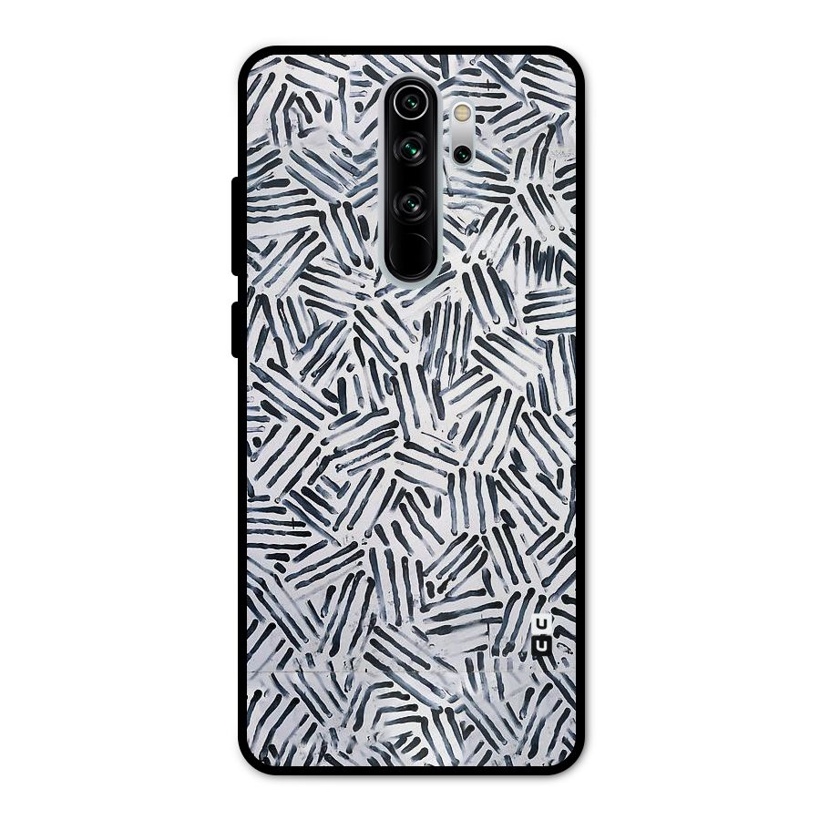 Black Tiny Uneven Metal Back Case for Redmi Note 8 Pro