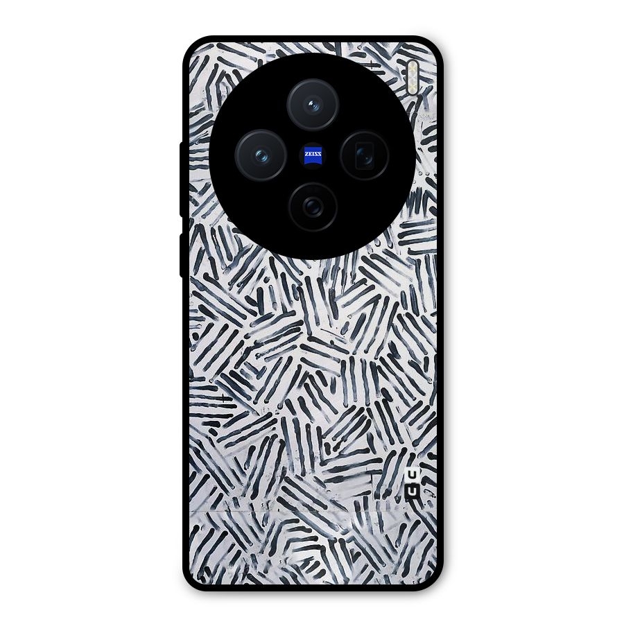 Black Tiny Uneven Metal Back Case for Vivo X200