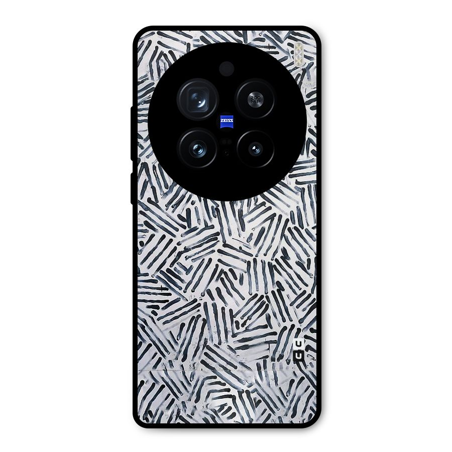 Black Tiny Uneven Metal Back Case for Vivo X200 Pro