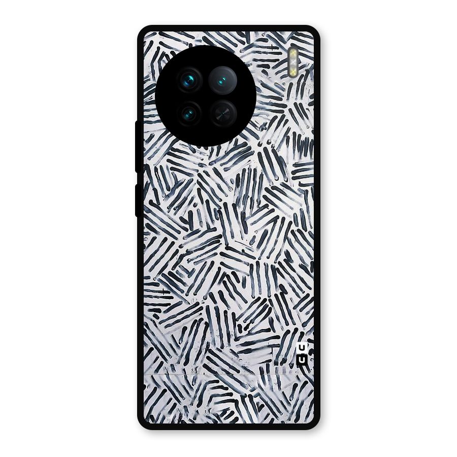 Black Tiny Uneven Metal Back Case for Vivo X90