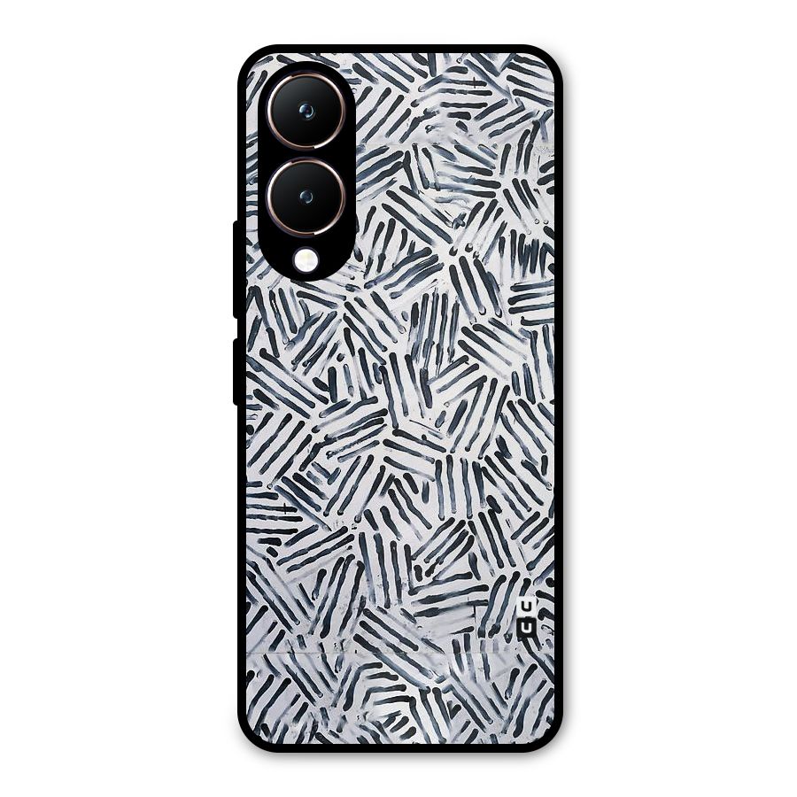 Black Tiny Uneven Metal Back Case for Vivo Y28