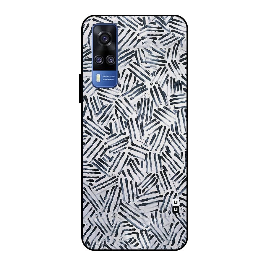 Black Tiny Uneven Metal Back Case for Vivo Y51