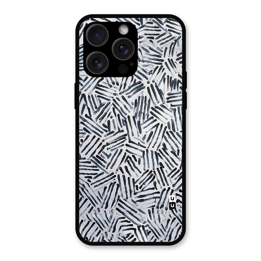 Black Tiny Uneven Metal Back Case for iPhone 15 Pro Max