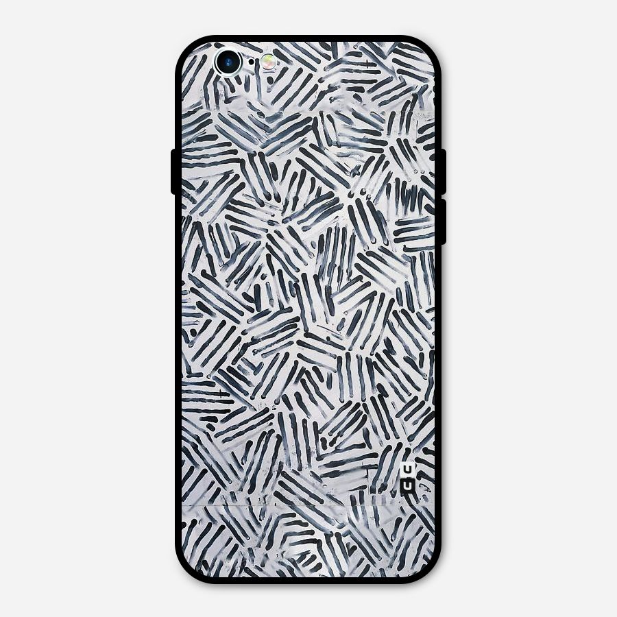 Black Tiny Uneven Metal Back Case for iPhone 6 6s