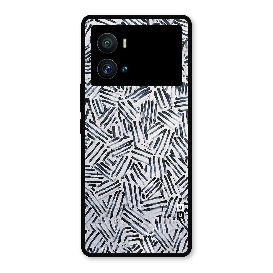 Black Tiny Uneven Metal Back Case for iQOO 9 Pro