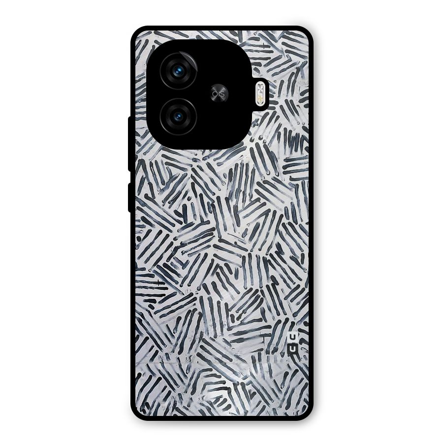 Black Tiny Uneven Metal Back Case for iQOO Neo 10R