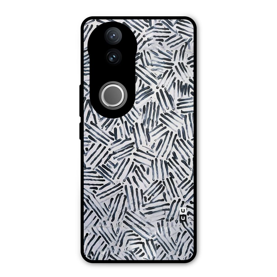 Black Tiny Uneven Metal Back Case for iQOO Z10R