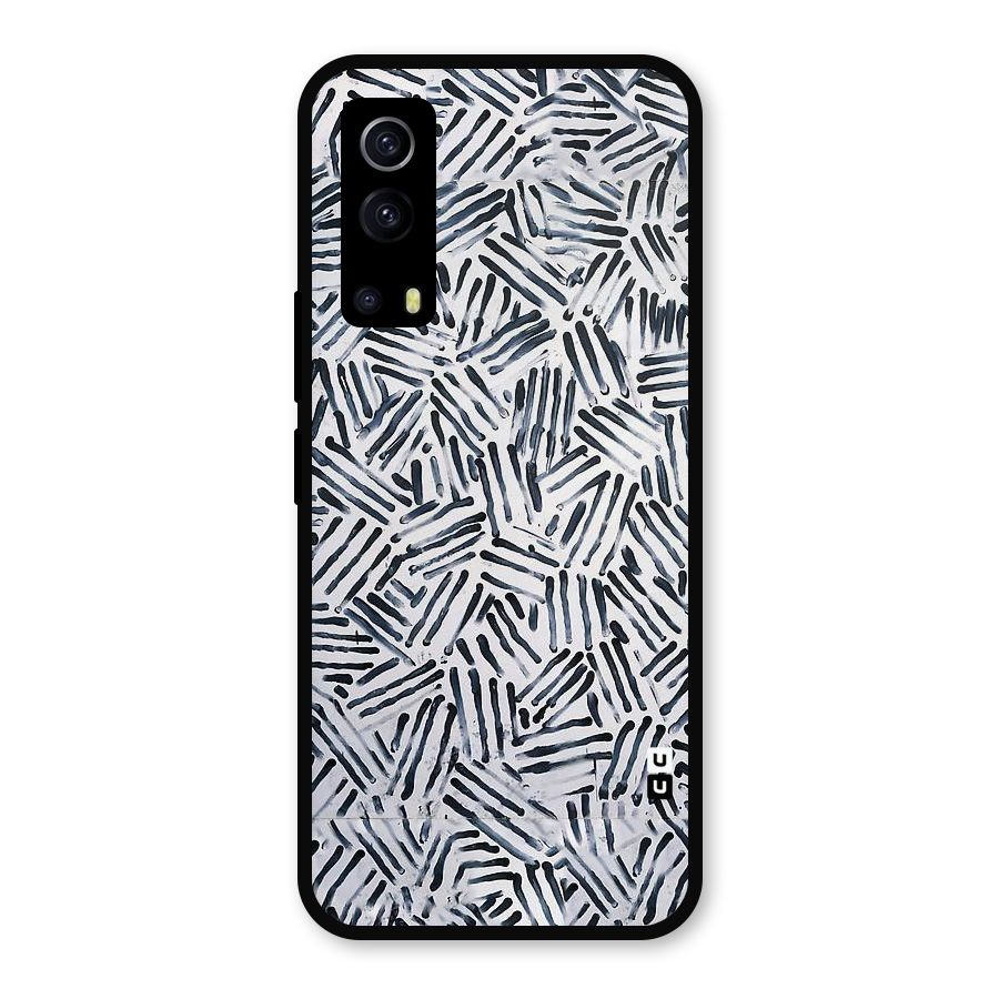 Black Tiny Uneven Metal Back Case for iQOO Z3