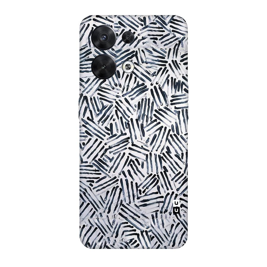 Black Tiny Uneven Original Polycarbonate Back Case for Oppo Reno8 5G