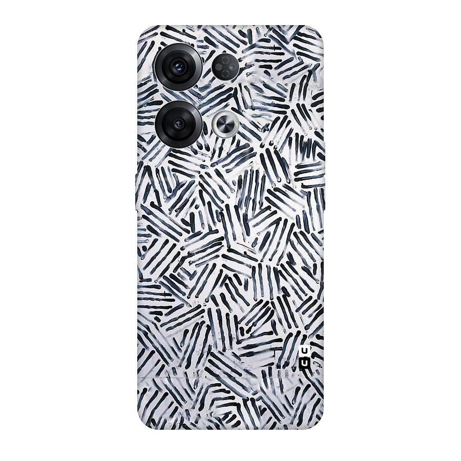 Black Tiny Uneven Original Polycarbonate Back Case for Oppo Reno8 Pro 5G