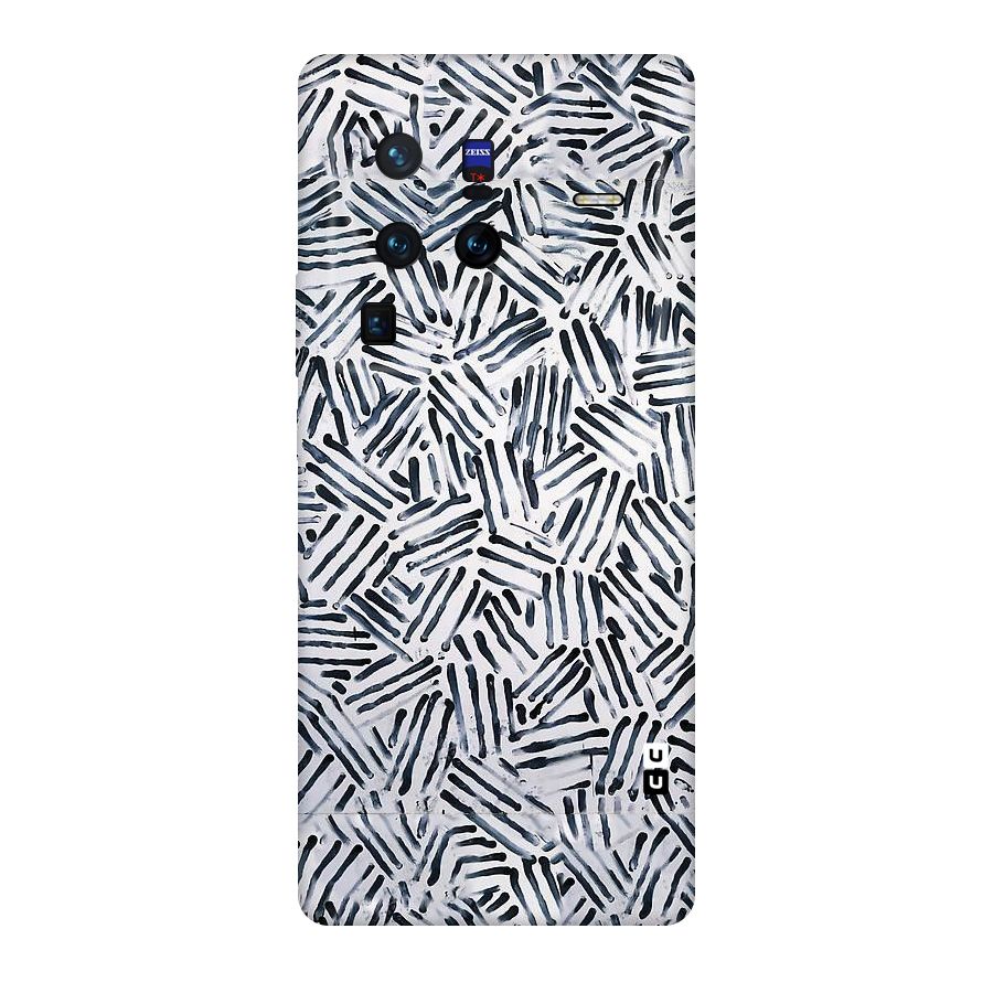 Black Tiny Uneven Original Polycarbonate Back Case for Vivo X80
