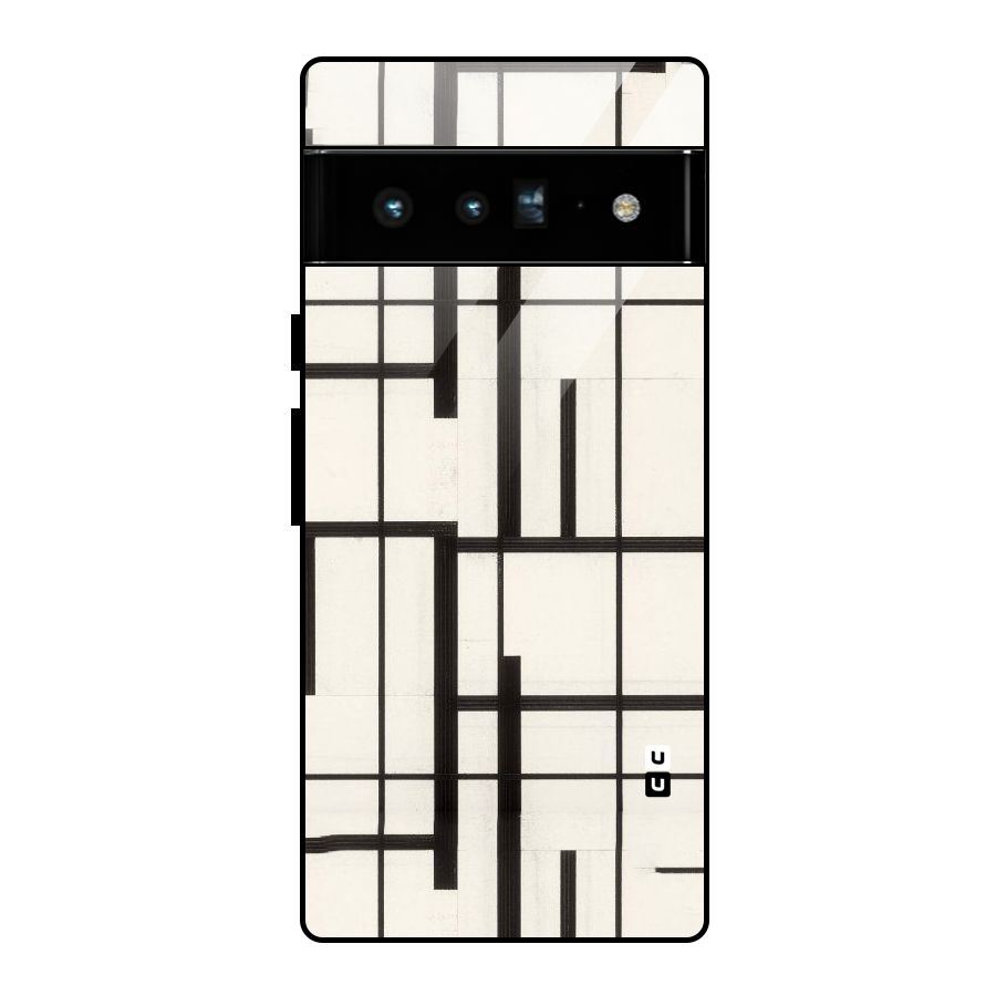 Black Unsymmetry Glass Back Case for Google Pixel 6 Pro