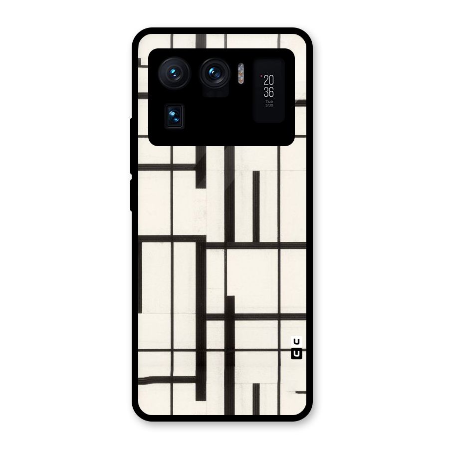 Black Unsymmetry Glass Back Case for Mi 11 Ultra