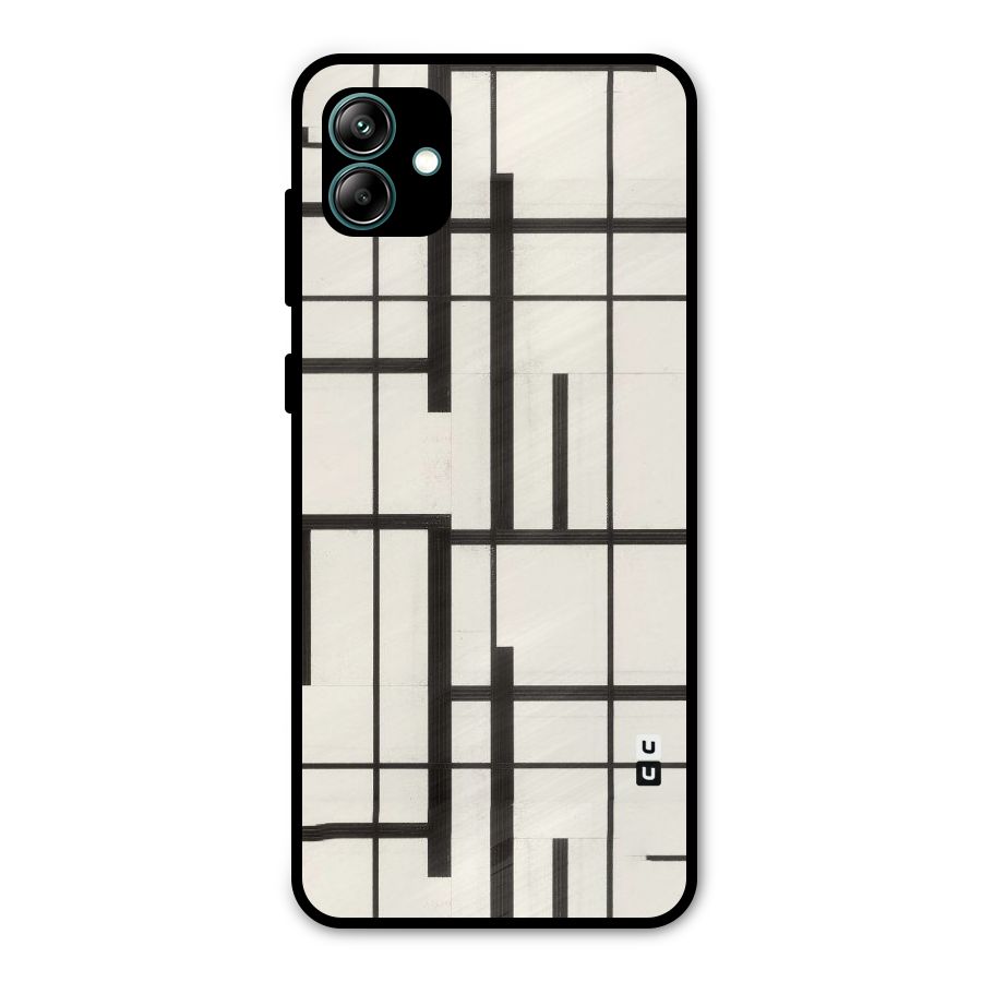 Black Unsymmetry Metal Back Case for Galaxy A04