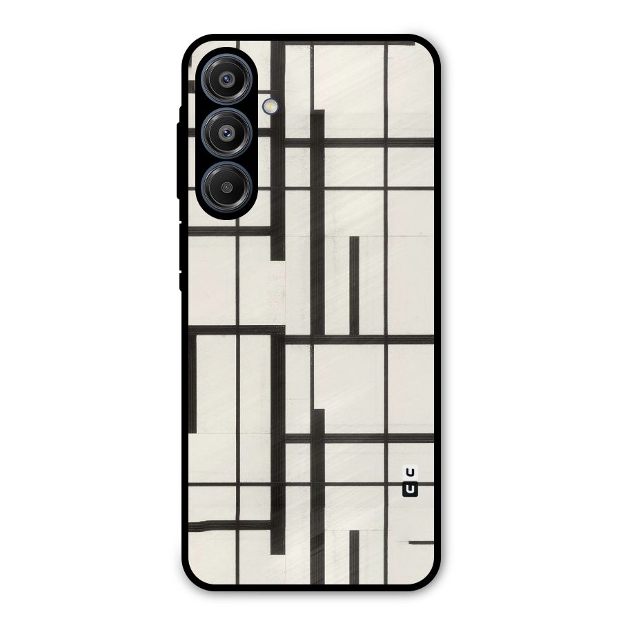 Black Unsymmetry Metal Back Case for Galaxy A16 5G