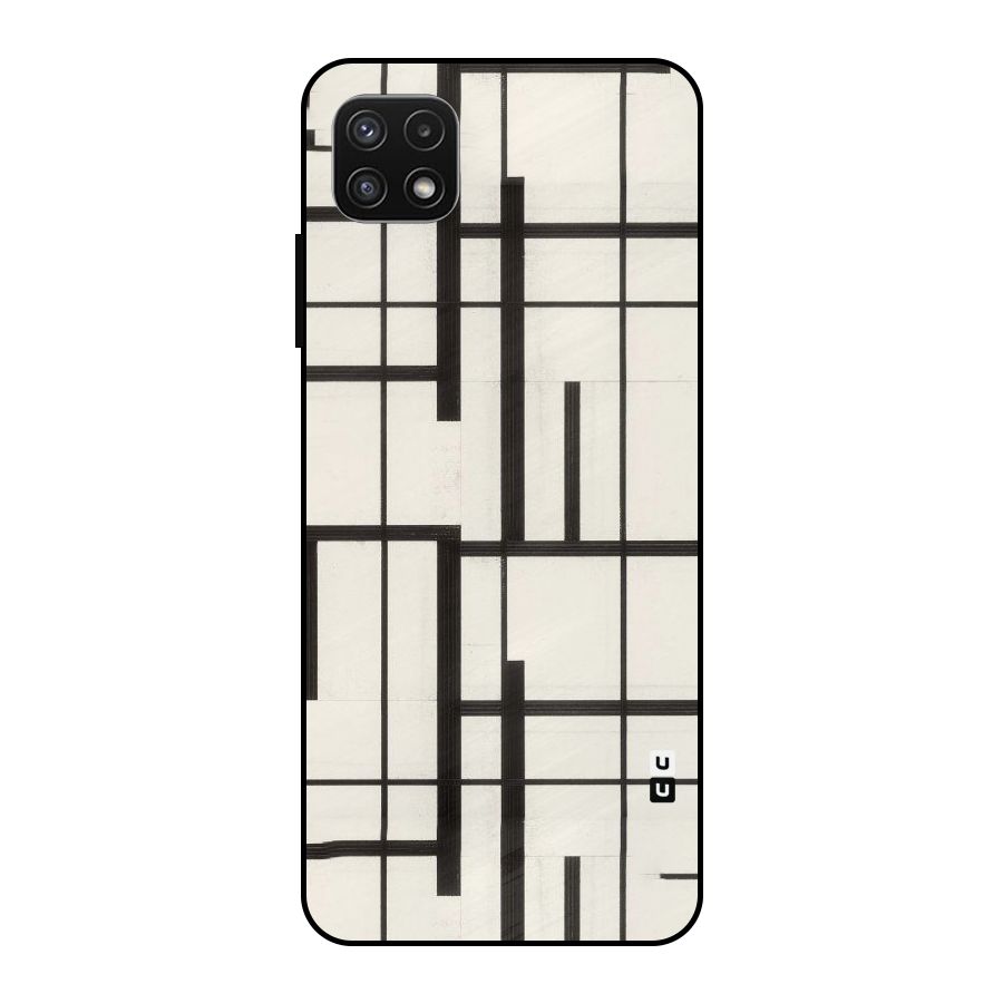 Black Unsymmetry Metal Back Case for Galaxy A22 5G