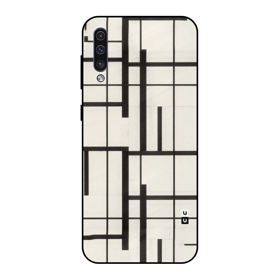 Black Unsymmetry Metal Back Case for Galaxy A30s
