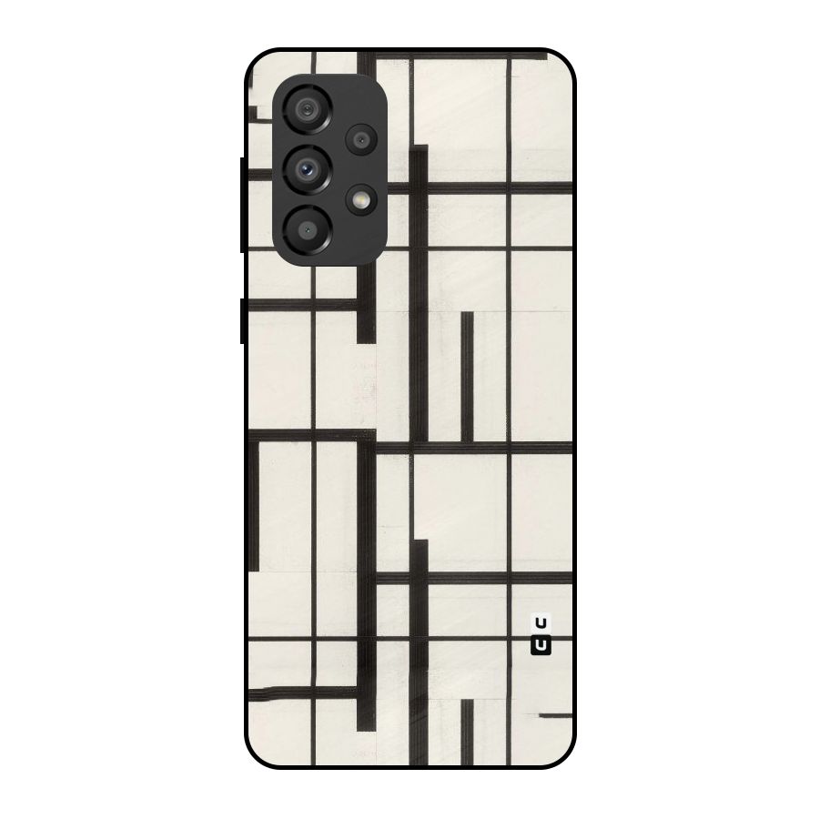 Black Unsymmetry Metal Back Case for Galaxy A33 5G