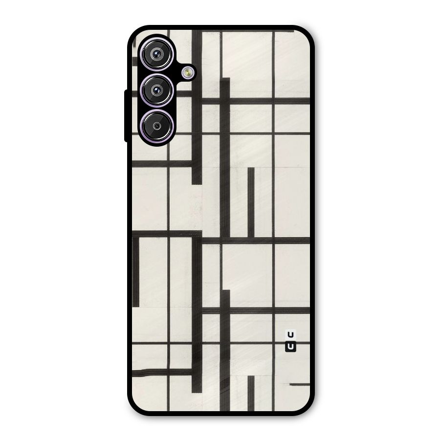 Black Unsymmetry Metal Back Case for Galaxy F15