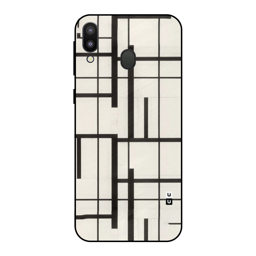 Black Unsymmetry Metal Back Case for Galaxy M20