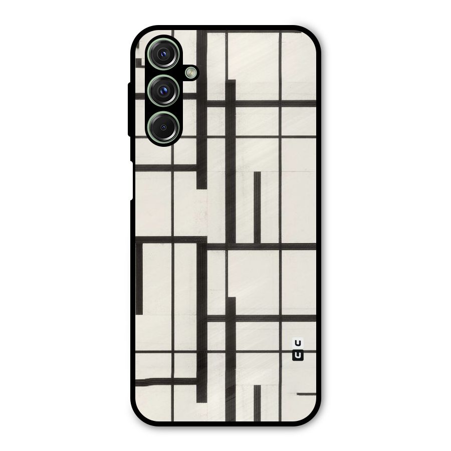 Black Unsymmetry Metal Back Case for Galaxy M34