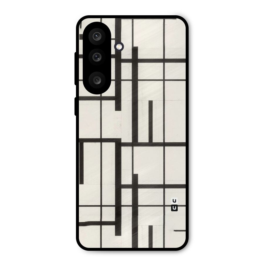Black Unsymmetry Metal Back Case for Galaxy M56