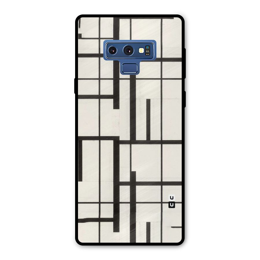 Black Unsymmetry Metal Back Case for Galaxy Note 9