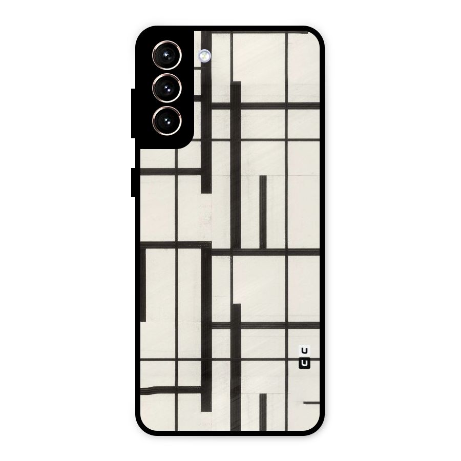 Black Unsymmetry Metal Back Case for Galaxy S21 Plus
